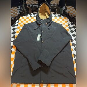 Alpine Design Sport Jacket Mens L Black Hood Rain Wind Water Resistant MSRP$128